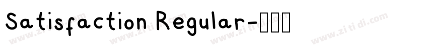 Satisfaction Regular字体转换